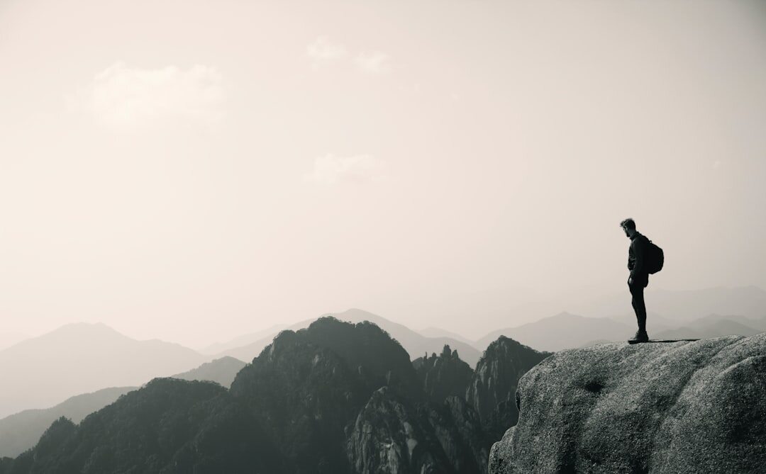 person achieving new horizons