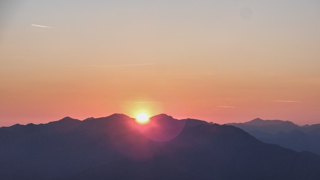 sunrise over mountains